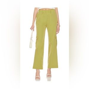 Superdown green pants with side cargo pockets
